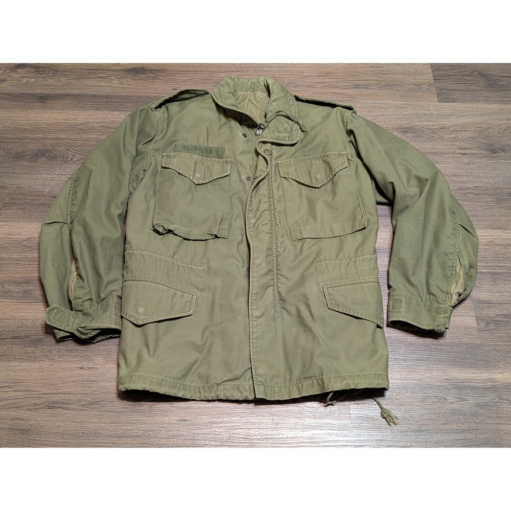 1967 US Military M-65 Field‎ Coat OG 107 Olive Green Jacket Small? Regular READ